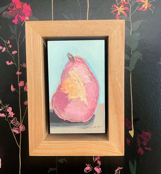 Original Oil Painting, Pink and yellow