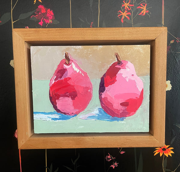 Original Oil Painting, Two Pears